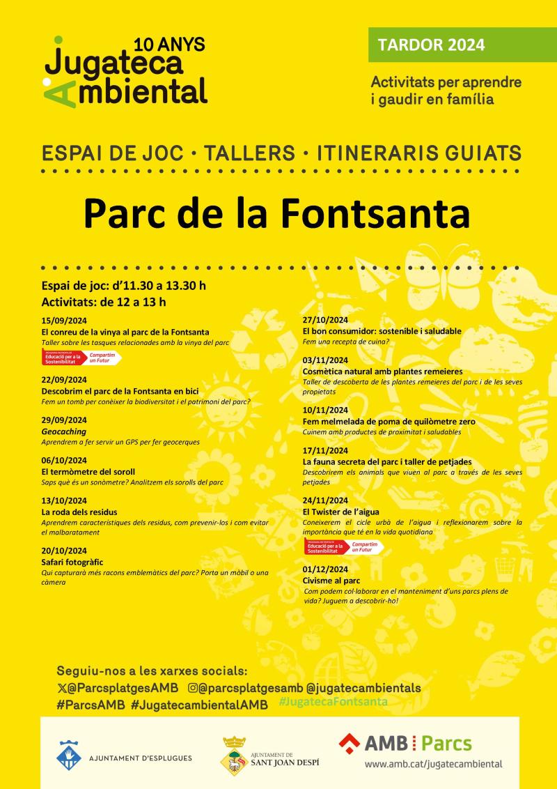 Jugatecambiental parc Fontsanta tardor 2024