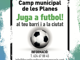 Juga a futbol al teu barri