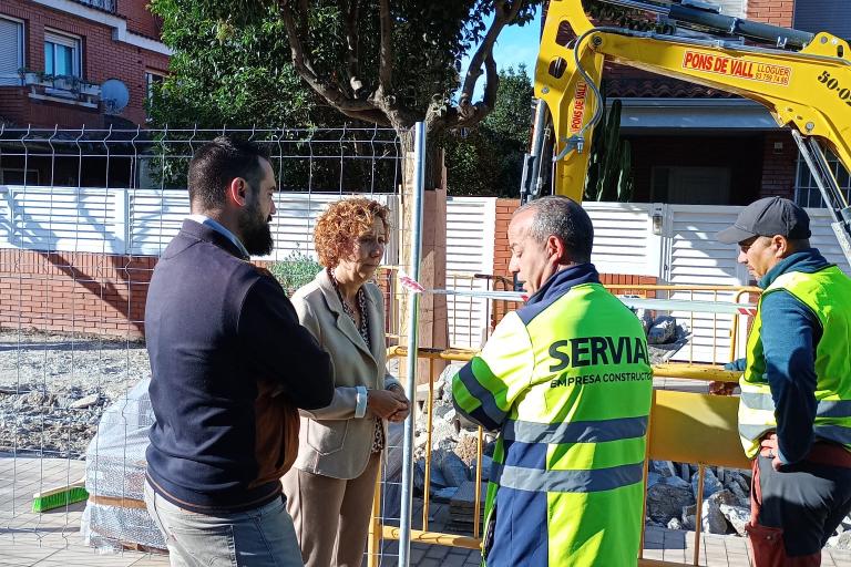 L'alcaldessa, Belénn García, ha visitat les obres aquest matí.