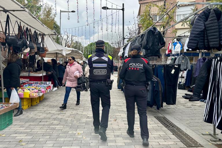 Reforç de seguretat a les zones comercials durant les compres nadalenques