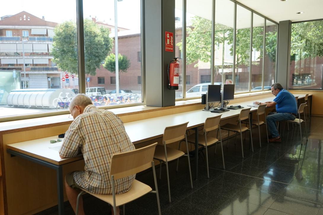 Refugi climàtic biblioteca Merce Rodoreda